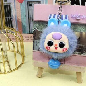 Plush doll three-year-old keychain car bag charm bag charm